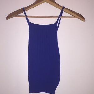 Electric blue crop top